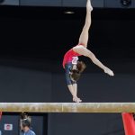 cartwheel activity on balance beam